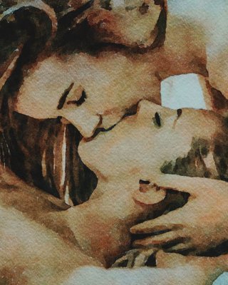 Erotic Digital Watercolor 44