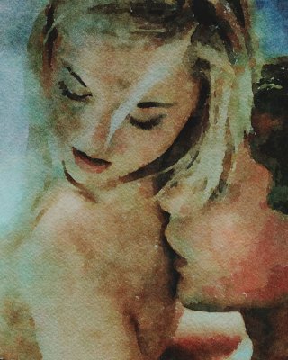 Erotic Digital Watercolor 44