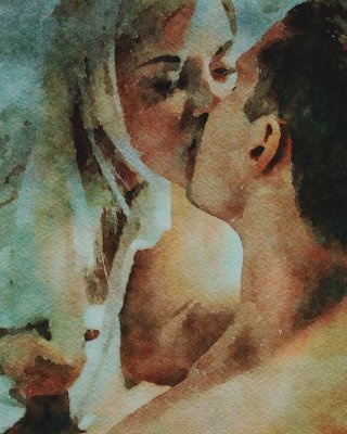 Erotic Digital Watercolor 44