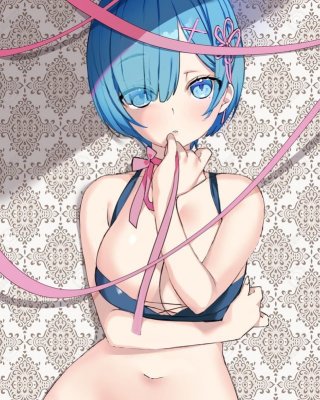 Blaue Haare ecchi
 #88210472