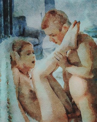 Erotic Digital Watercolor 49