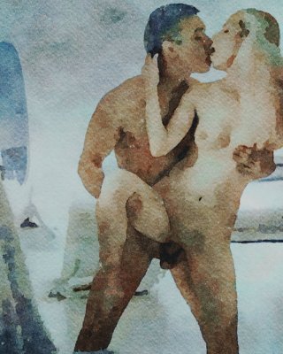 Erotic Digital Watercolor 49