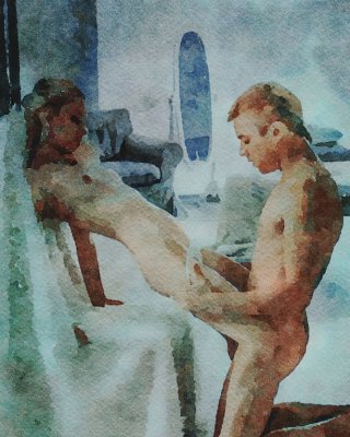 Erotic Digital Watercolor 49