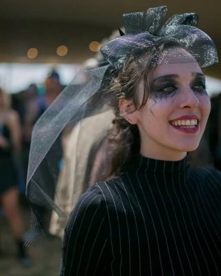 Jewish Hippie Party Girl Smoking