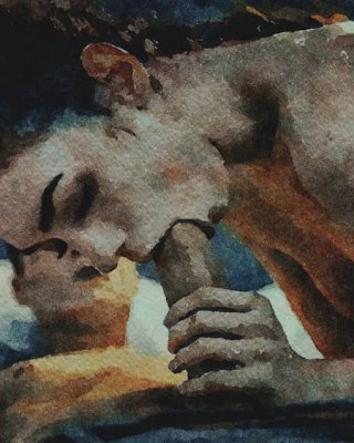 Erotic Digital Watercolor 41