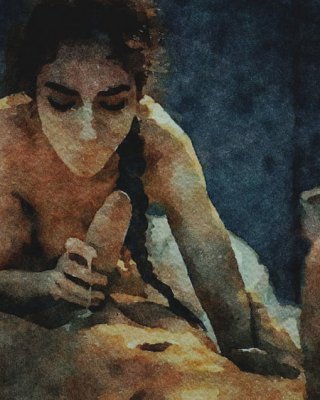 Erotic Digital Watercolor 41