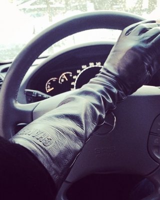 Black Leather Gloves 5 - By Redbull18