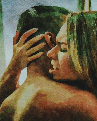 Erotic Digital Watercolor 19