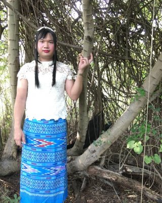 Thailand  blue dress set ladyboy #107147839
