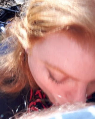 BBW Wife Miss Lizz Outdoor Blowjob, Meeting in the Park #107072523