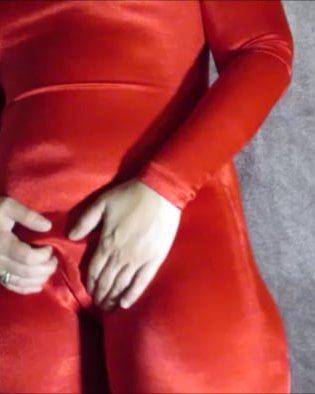 PAWG WIfe In Shiny Spandex Catsuit Bodysuit Unitard