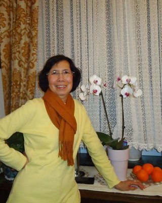 Beautiful non-nude asian granny posing #81576310