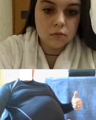 ウェブカメラでロックダウンの女の子
 #96645385