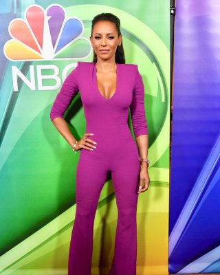 Mel B Looking Hot In Skintight Suit