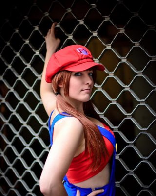 MARIO COSPLAY Flexible Ass Legs Costume Lesbian Milf Squirt