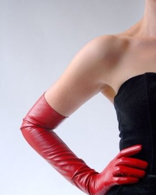 Red Leather Gloves 3 - By Redbull18