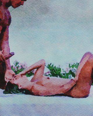 Erotic Digital Watercolor 11