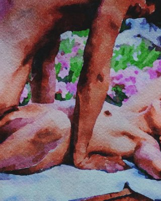 Erotic Digital Watercolor 11