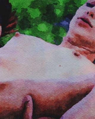 Erotic Digital Watercolor 11