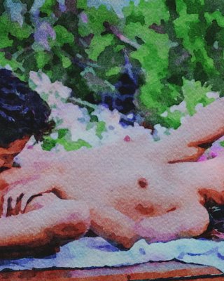 Erotic Digital Watercolor 11