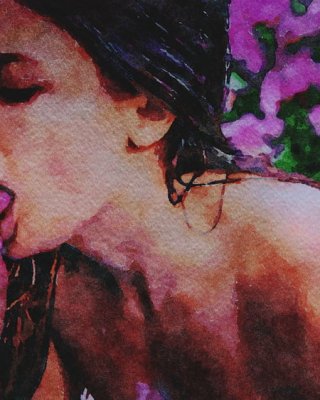 Erotic Digital Watercolor 11