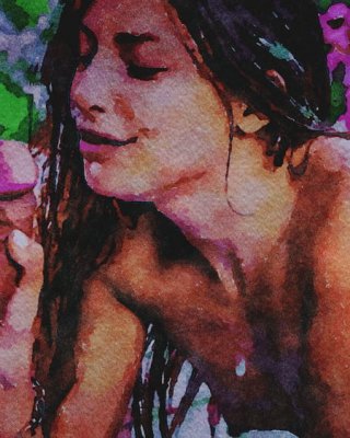 Erotic Digital Watercolor 11