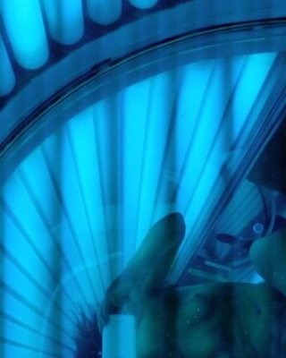 Asian sweetie taking selfies while tanning her body #106663629