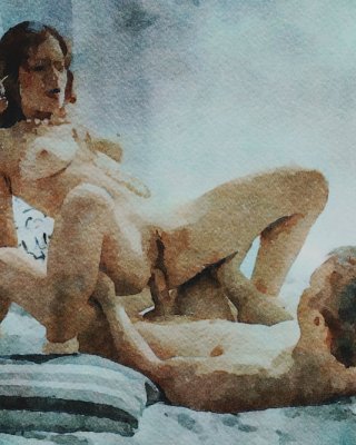 Erotic Digital Watercolor 55