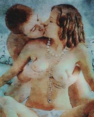 Erotic Digital Watercolor 55