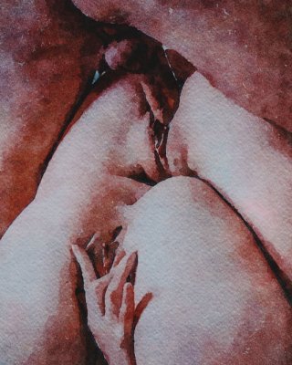 Erotic Digital Watercolor 5