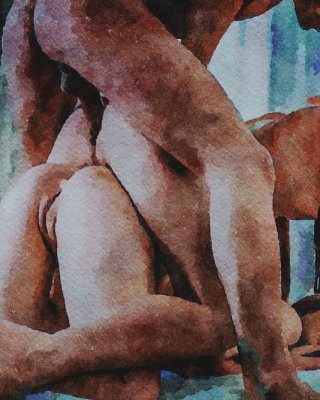 Erotic Digital Watercolor 5