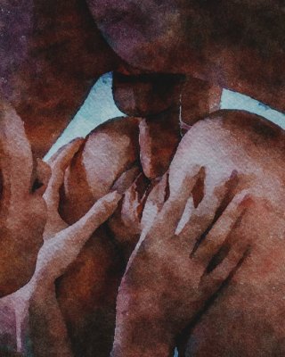 Erotic Digital Watercolor 5