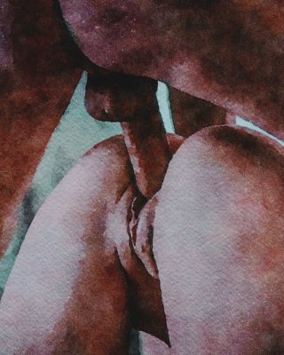 Erotic Digital Watercolor 5