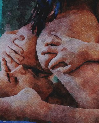 Erotic Digital Watercolor 5