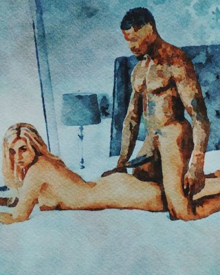 Erotic Digital Watercolor 31