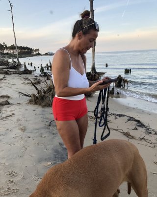 Leslie Skimpy Shorts See Through Shirt Camel Toes Tease