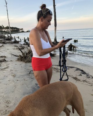 Leslie Skimpy Shorts See Through Shirt Camel Toes Tease