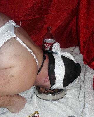 sissy-doggie Eat Dogfood For Mistress Celine