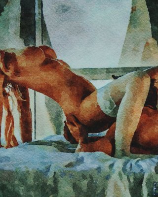 Erotic Digital Watercolor 3