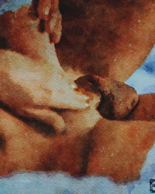 Erotic Digital Watercolor 3