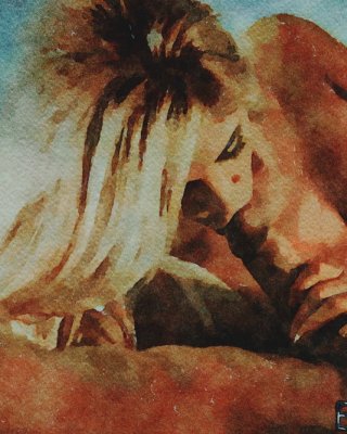 Erotic Digital Watercolor 3