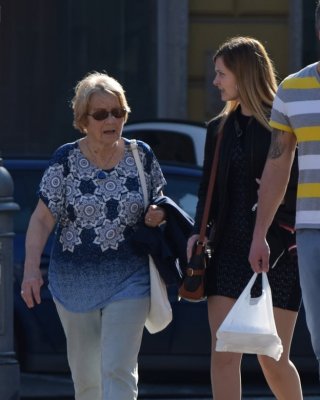 Street Pantyhose - Polish Pantyhose Slut with her Mum #105596832