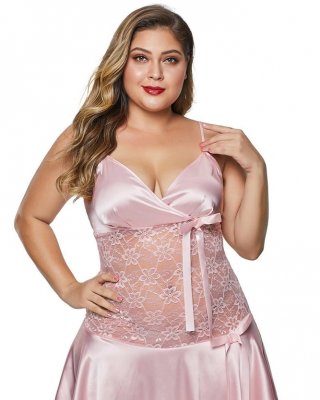 Pink Plus Size Lingerie