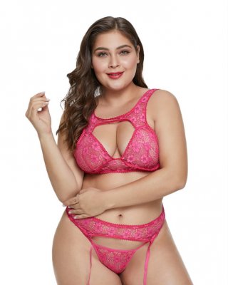 Pink Plus Size Lingerie