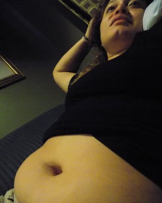 Chubby Belly Latina After Lunch