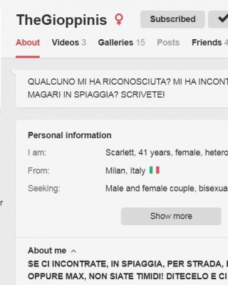 Scarlett, milanese aperta due buchi e disponibile
 #83458536