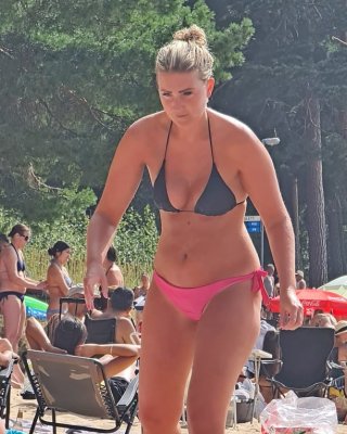 Swedish Beach Slut Covering Up Fail