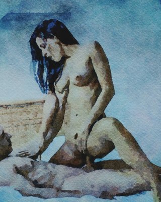 Erotic Digital Watercolor 2