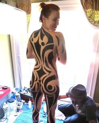 Maitland Ward nude bodypaint photos #79628421