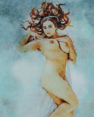 Erotic Digital Watercolor 10